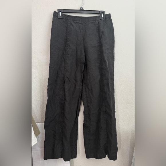Georgio Armani Black 100% Linen Pants - Picture 3 of 10